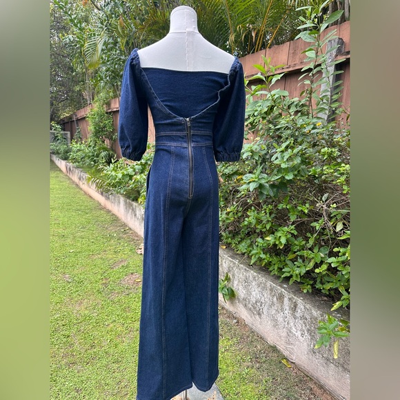 FARM Rio Denim Jumpsuit - Picture 6 of 12
